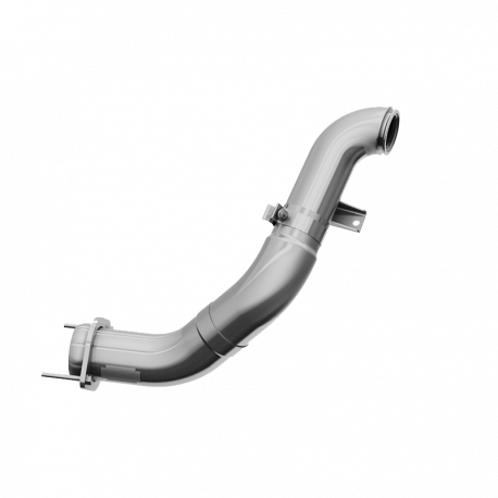 ~(12 lbs. 23X13X7)~ 2011-2014 Ford 6.7L Powerstroke Aluminized Steel 4in Turbo Down Pipe