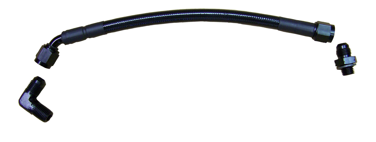 Turbocharger Oil Feed Line for S300 and S400 turbos in the 2nd gen location on Cummins engines