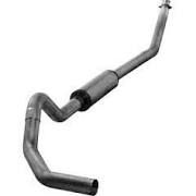 ~(75 lbs. 52X21X13)~ Exhaust System Kit KIT 4 TURBO-BACK MUFFLER REPLACEMENT PIPE SINGLE TURN DOWN; ALUMINIZED