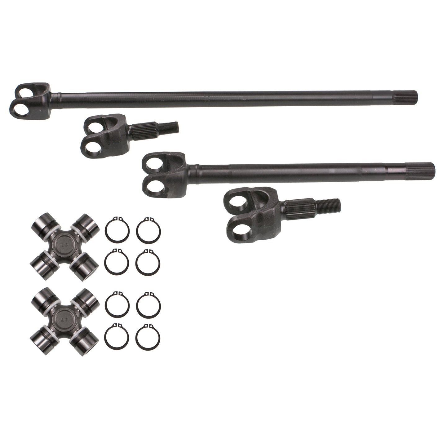 07-12 JEEP WRANGLER JK GAS  DANA (RUBICON) FRONT AXEL SHAFT KIT W U JOINTS 4340 CHROMOLY MATERIAL