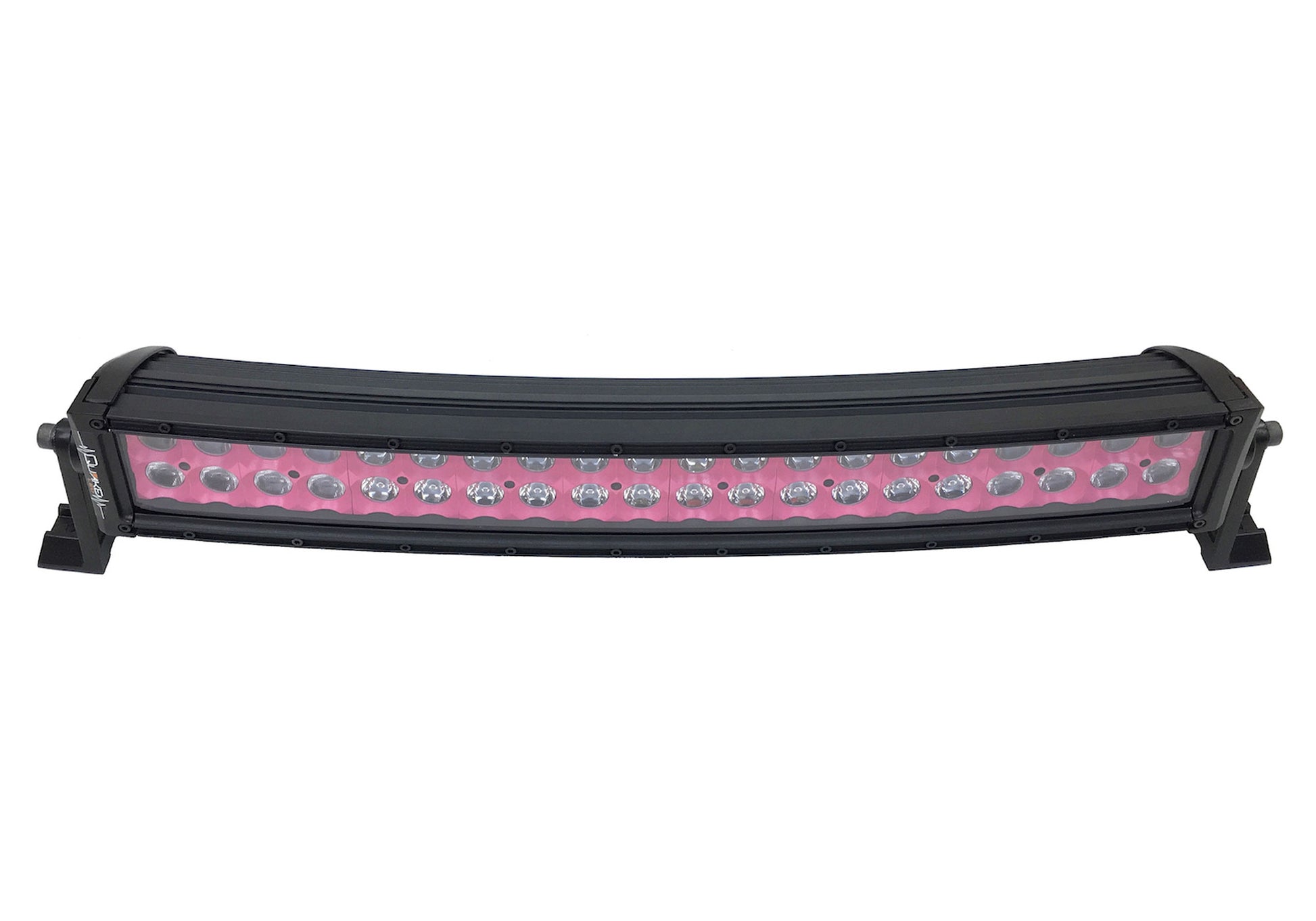 ~(7 lbs. 23X6X5)~ 22 Inch Curved LED Light Bar Dual Row 120 Watt Pink Reflector Spot Ultra ARC Color Series Quake LED