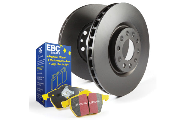 ~(40 lbs. 15X15X15)~ S13 Front Kits Yellowstuff and RK Rotors Save 15% over cost of buying separate parts with this quality pad and rotor kit which includes pads rotors pads rotors and caliper lube. EBC flagship GG rated Yellowstuff high friction pads for