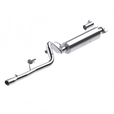~(28 lbs. 31X16X8)~ 1986-2000 Jeep 2.5L Cherokee Aluminized Steel 2.5in Cat Back Single