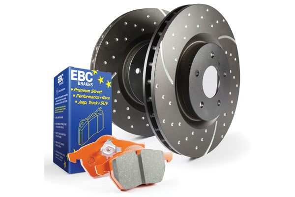 S8 Front Kits Orangestuff and GD Rotors Save 15 Percent over cost of buying separate parts with this quality pad and rotor kit which includes pads rotors pads rotors and caliper lube. As with the Bluestuff pads Orange grade pads once bedded are safe for s