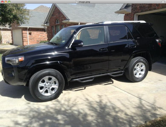 ~(51.2 lbs. 78X14X11)~ Step Systems Nerf Step Textured Black Toyota 14-21 4 Runner (Does not fit 10-19 Limited and 10-13 SR5 Models) SUV  Gas SRW