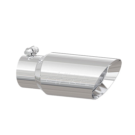 ~(2.2 lbs. 15X7X7)~  Universal T304 Stainless Steel Tip 4in OD  Dual Wall Angled  3in  inlet 10in length