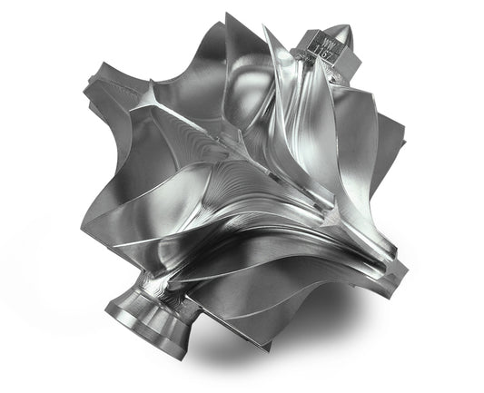 ~(0.2 lbs. 3X3X3)~ 2011-2014 Ford 6.7L PSD Performance Billet Compressor Twin-Blade Wheel for STOCK Turbo Applications - NOT FOR CHASSIS-CAB CONFIGURATION - Wicked Wheel 2 (WW2) Compressor Wheel Series Part #WW1167