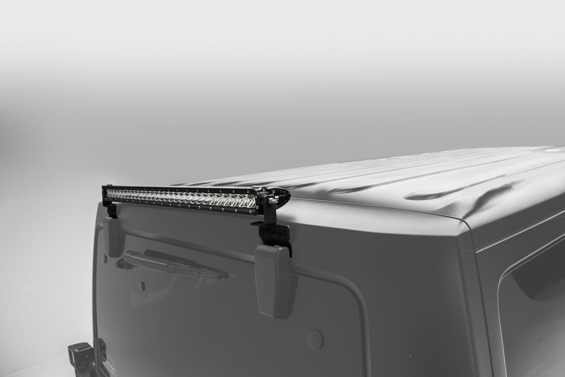 ~(3 lbs. 12X7X7)~ 2007-2017 JEEP WRANGLER JK : Rear Window Hinges Hard Top Models Bolt-On Brackets Only. Accepts 30in Single Row Slim Line Led Light.